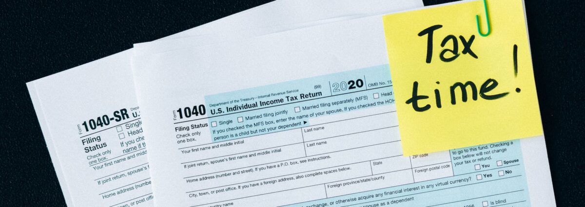 tax documents on the table